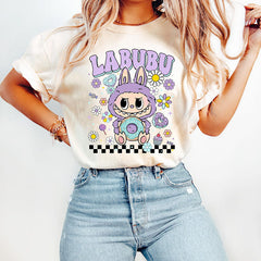 Lofaris Floral Donut Pastel La Bubu Cartoon Tshirts