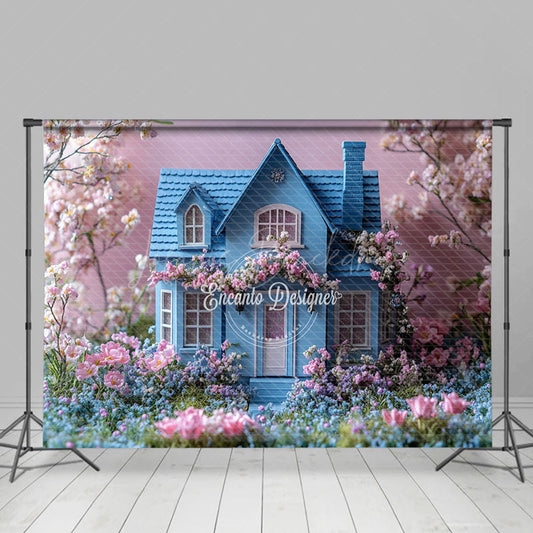 Lofaris Floral Dreamy House Spring Photography Backdrop