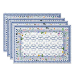 Lofaris Floral Elegant Slovakia Pattern Set of 4 Placemats