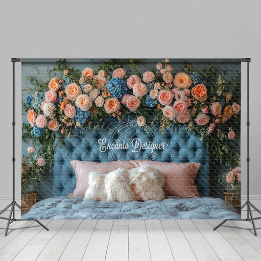 Lofaris Floral Elegant Soft Vibe Sweet Headboard Backdrop