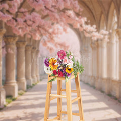 Lofaris Floral European Style Corridor Photography Backdrop