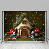 Lofaris Floral Fairy Tale Mushroom World Cake Smash Backdrop