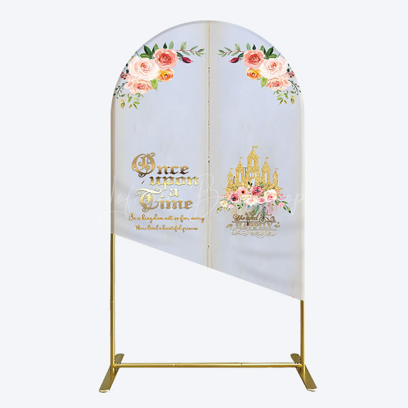 Lofaris Floral Fairy Tale Story Book Birthday Arch Backdrop