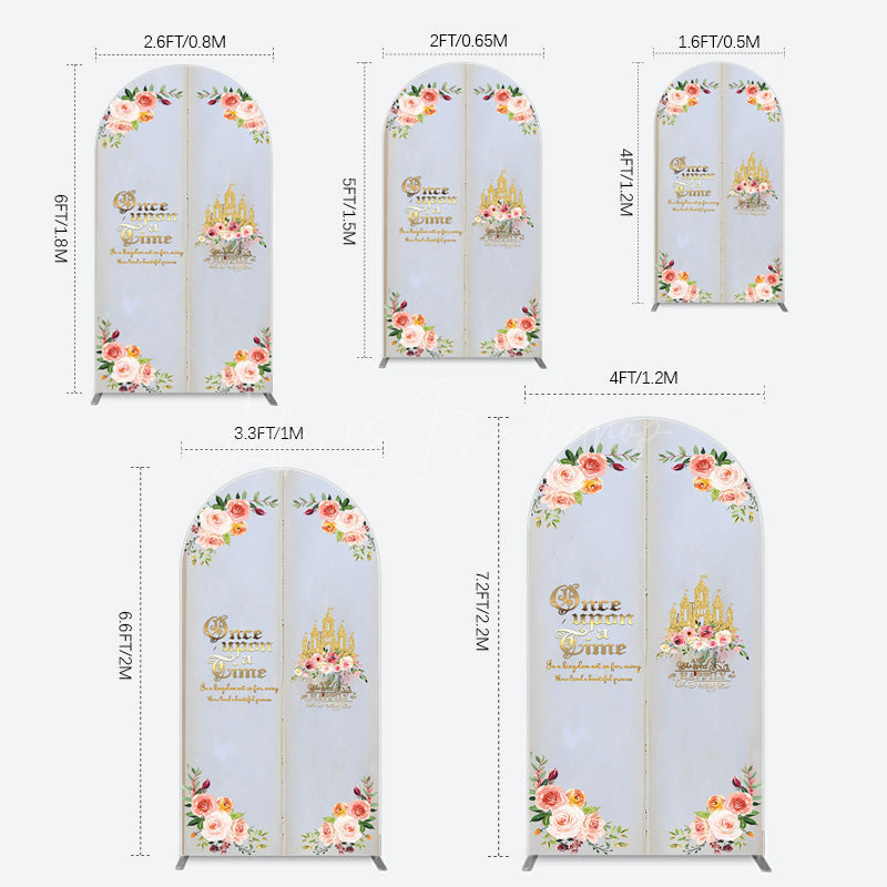 Lofaris Floral Fairy Tale Story Book Birthday Arch Backdrop