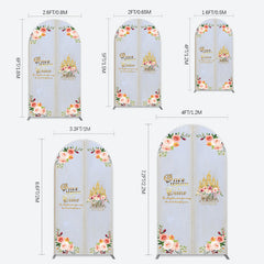 Lofaris Floral Fairy Tale Story Book Birthday Arch Backdrop
