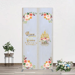 Lofaris Floral Fairy Tale Story Book Birthday Rectangle Backdrop