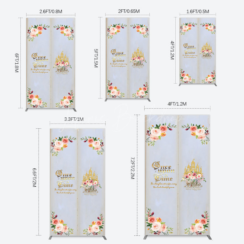 Lofaris Floral Fairy Tale Story Book Birthday Rectangle Backdrop