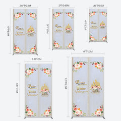 Lofaris Floral Fairy Tale Story Book Birthday Rectangle Backdrop