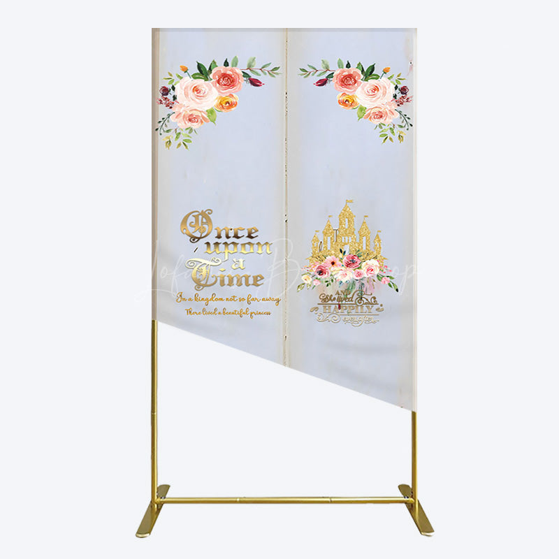 Lofaris Floral Fairy Tale Story Book Birthday Rectangle Backdrop