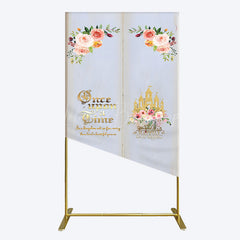 Lofaris Floral Fairy Tale Story Book Birthday Rectangle Backdrop