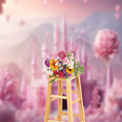 Lofaris Floral Fairy Tale Wonderland Castle Photo Backdrop