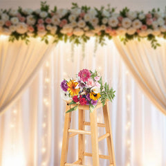 Lofaris Floral Fairy Window Accent Sweet Wedding Backdrop