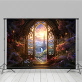 Lofaris Floral Fairy Wonderland Door Cake Smash Backdrop