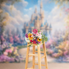 Lofaris Floral Fine Art Wonderland Castle Wedding Backdrop