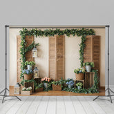 Lofaris Floral Green Plants Indoor Decor Spring Backdrop