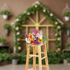 Lofaris Floral Greenhouse Sweet And Fresh Wedding Backdrop