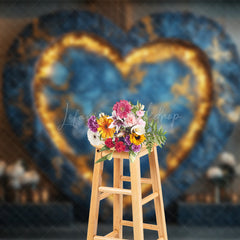 Lofaris Floral Heart Elegant Wall Sweet Wedding Backdrop