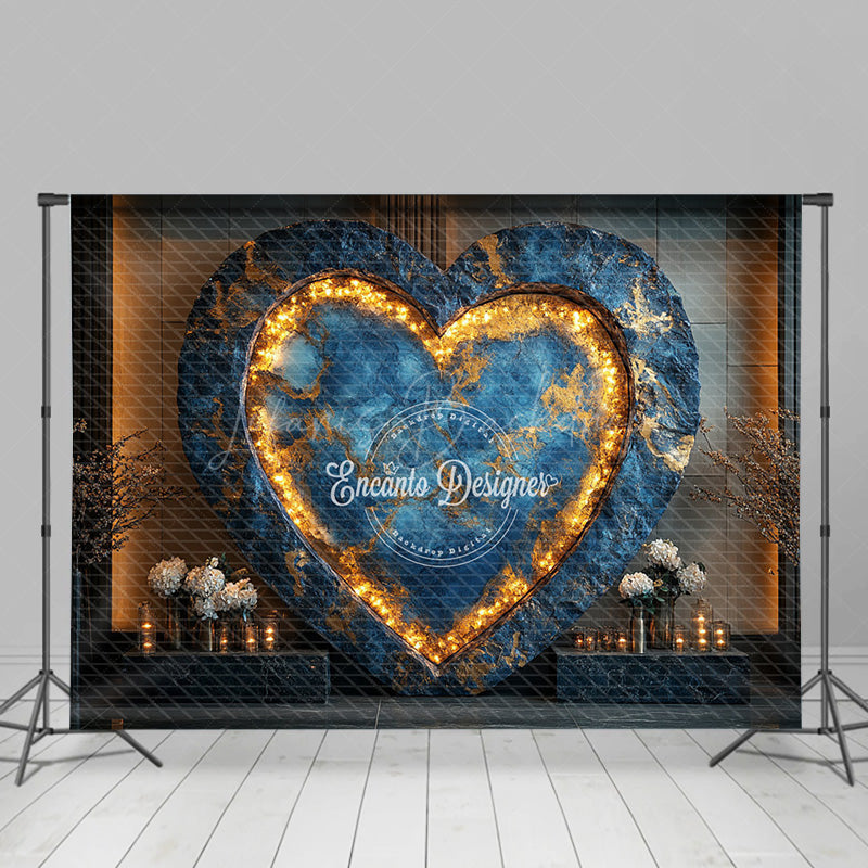 Lofaris Floral Heart Elegant Wall Sweet Wedding Backdrop