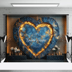 Lofaris Floral Heart Elegant Wall Sweet Wedding Backdrop