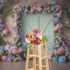 Lofaris Floral Hydrangea Arch Farm Door Wedding Backdrop