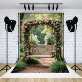 Lofaris Floral Lift Bokeh Forest Sweet Photography Backdrop