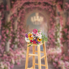 Lofaris Floral Light Auditorium Arch Door Wedding Backdrop
