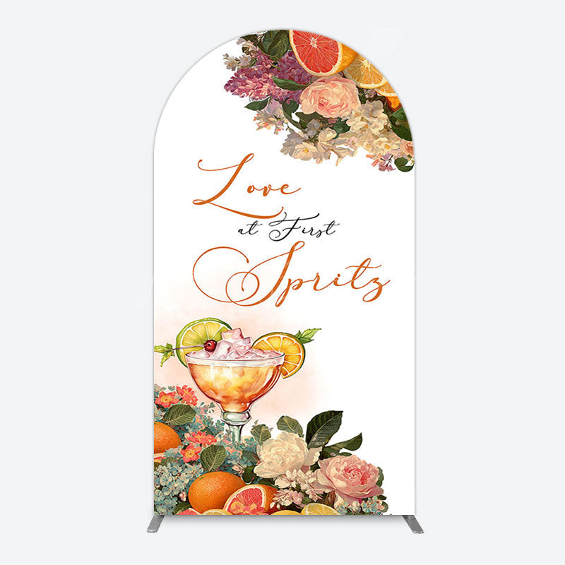 Lofaris Floral Love At First Sprits Wedding Arch Backdrop