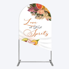 Lofaris Floral Love At First Sprits Wedding Arch Backdrop