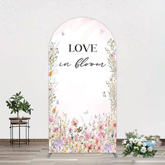 Lofaris Floral Love In Bloom Sweet Wedding Arch Backdrop