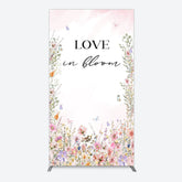 Lofaris Floral Love In Bloom Sweet Wedding Rectangle Backdrop