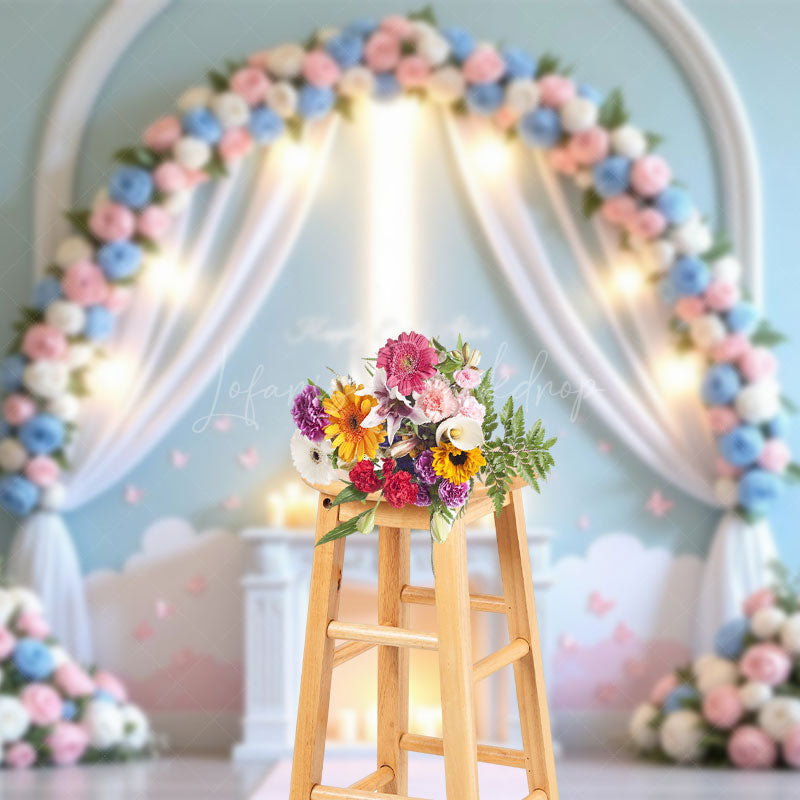 Lofaris Floral Magical Wedding Paradise Halo Castle Backdrop