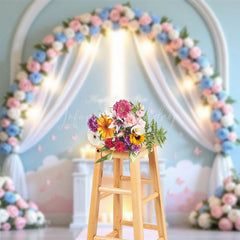 Lofaris Floral Magical Wedding Paradise Halo Castle Backdrop