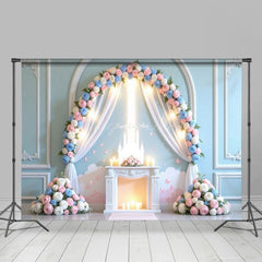 Lofaris Floral Magical Wedding Paradise Halo Castle Backdrop