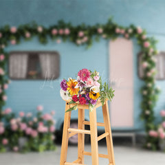 Lofaris Floral Motor Home Elegant Outdoor Wedding Backdrop