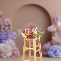 Lofaris Floral Nude Arch Door Sweet Boho Wedding Backdrop