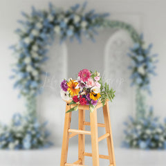 Lofaris Floral Opening Door Elegant Sweet Wedding Backdrop