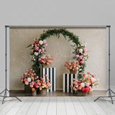 Lofaris Floral Plant Circular Arch Sweet Wedding Backdrop