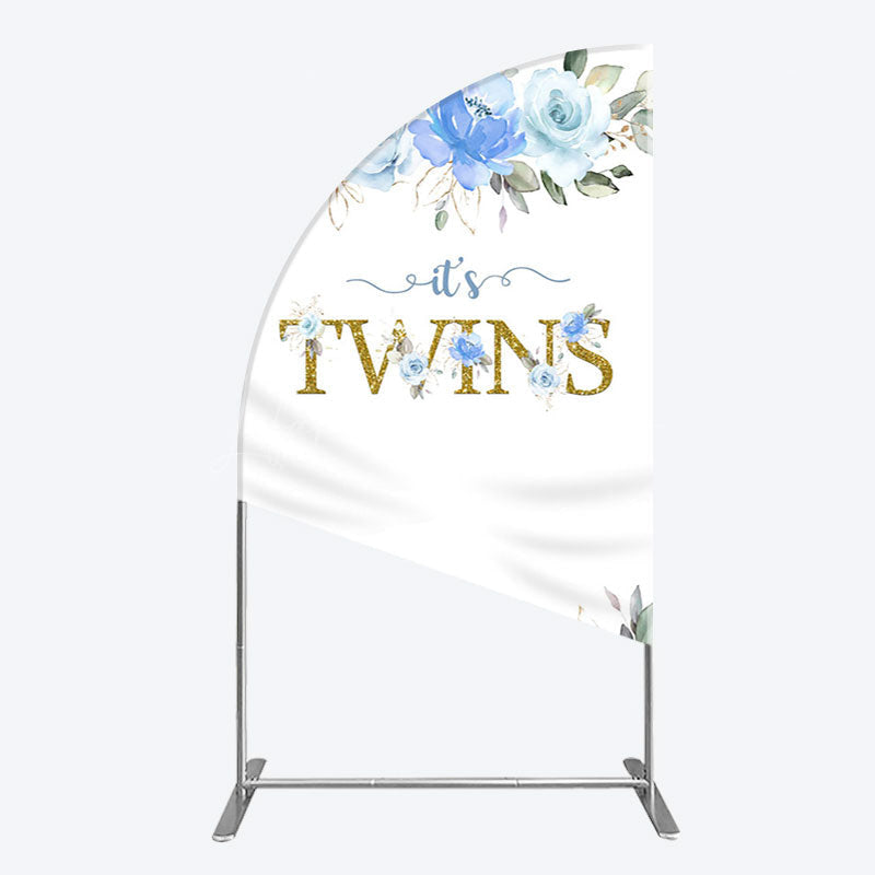 Lofaris Floral Plant Simple Vibe Baby Shower Half Moon Arch Backdrop