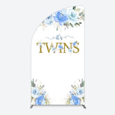 Lofaris Floral Plant Simple Vibe Baby Shower Half Moon Arch Backdrop