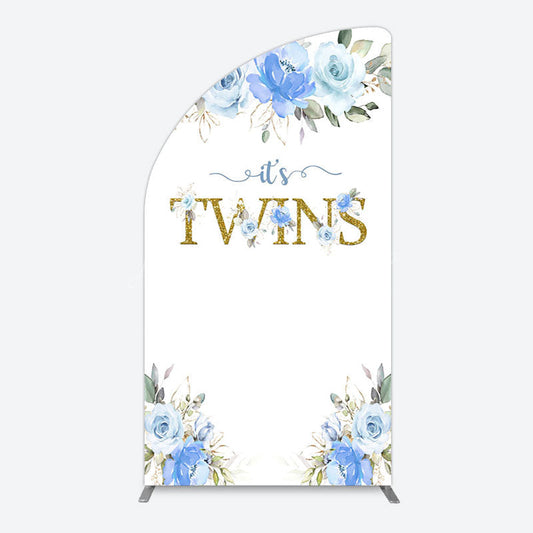 Lofaris Floral Plant Simple Vibe Baby Shower Half Moon Arch Backdrop