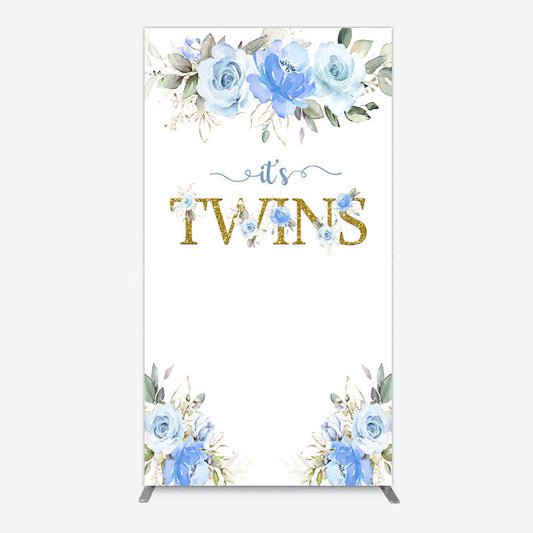 Lofaris Floral Plant Simple Vibe Baby Shower Rectangle Backdrop