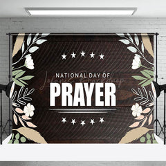 Lofaris Floral Plant Wooden National Day Of Prayer Backdrop