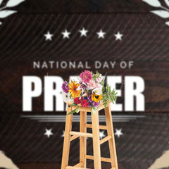 Lofaris Floral Plant Wooden National Day Of Prayer Backdrop