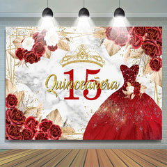 Lofaris Floral Quinceanera Sweet 15 Exquisite Dress Backdrop