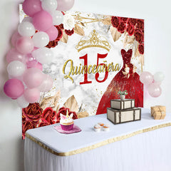 Lofaris Floral Quinceanera Sweet 15 Exquisite Dress Backdrop