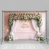 Lofaris Floral Rectangular Arch Wedding Photography Backdrop