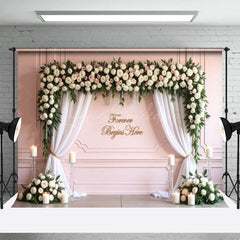 Lofaris Floral Rectangular Arch Wedding Photography Backdrop