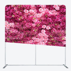 Lofaris Floral Roses Spring Photo Square Tension Backdrop
