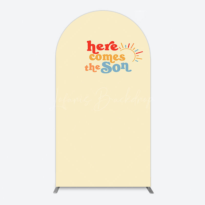 Lofaris Floral Spring Elegant Happy Birthday Arch Backdrop