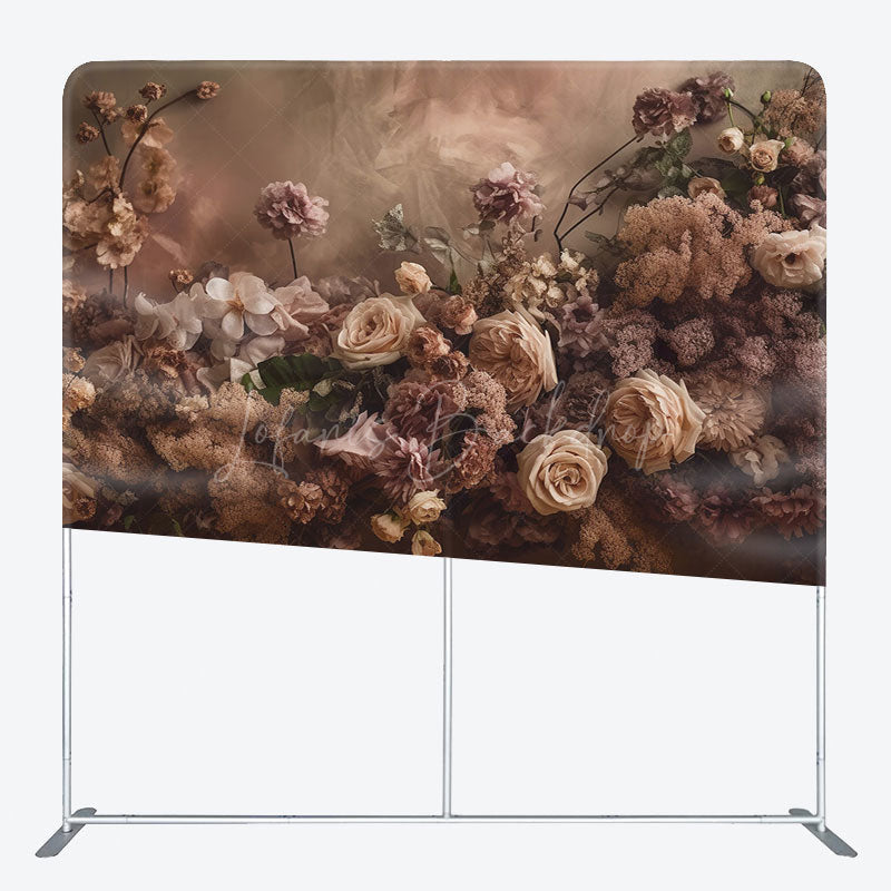 Lofaris Floral Spring Garden Scene Square Tension Backdrop